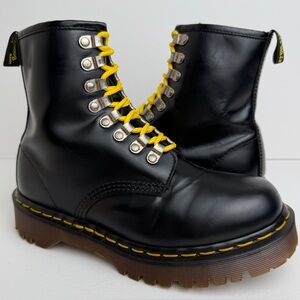 Vintage Dr. Martens Doc 8217 Black Leather Tunnel Chunky Bex Boots UK 5
